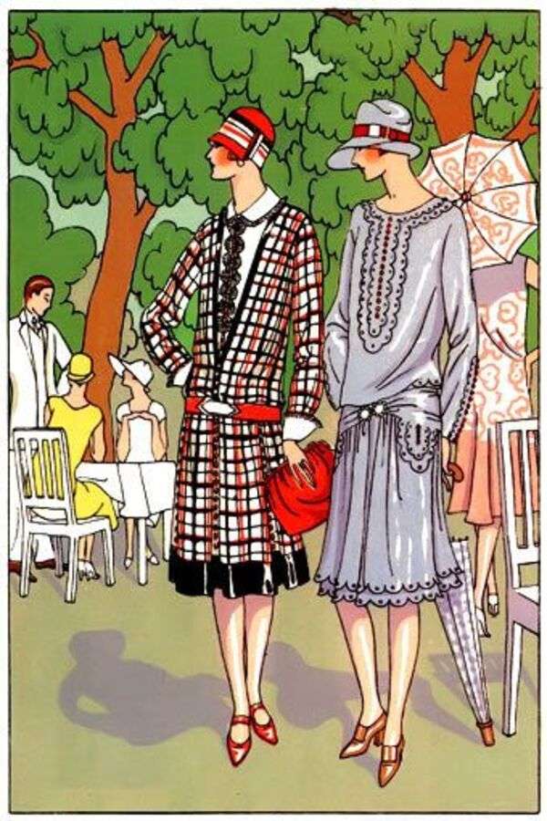 Panie w modzie wiosennej Rok 1926 puzzle online