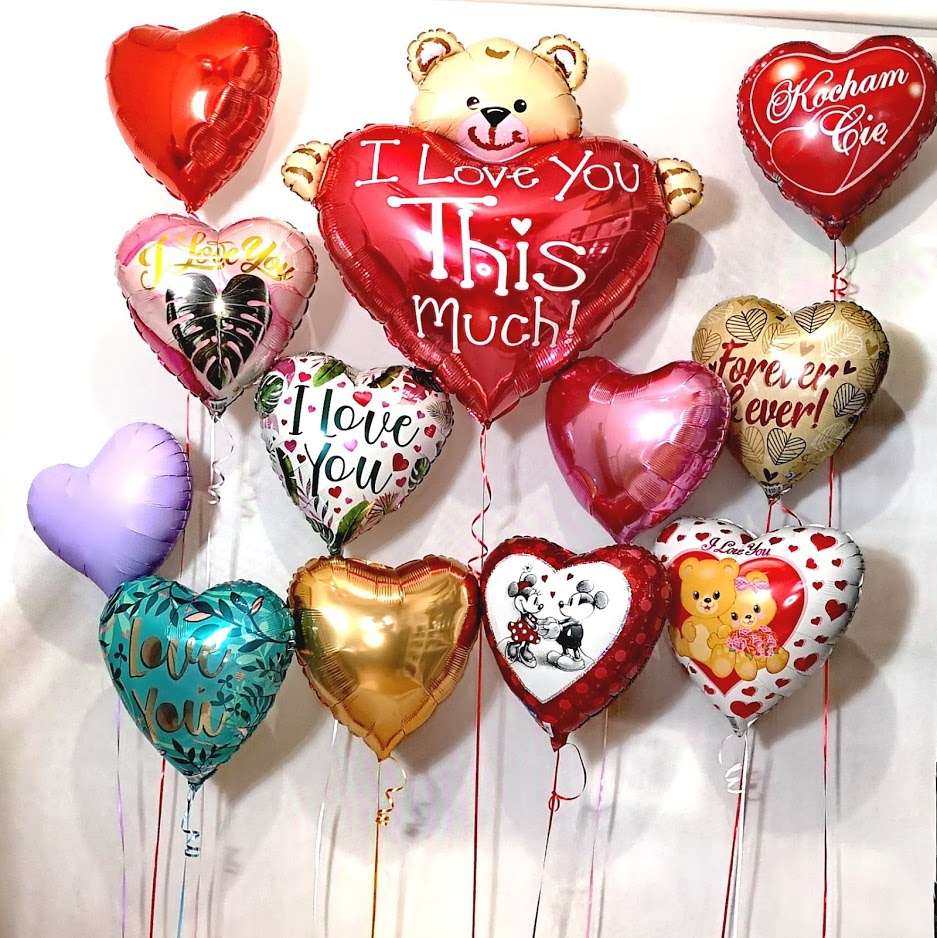 Heart balloons puzzle