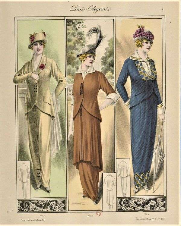 Panie w modzie paryskiej 1914 (2) puzzle online