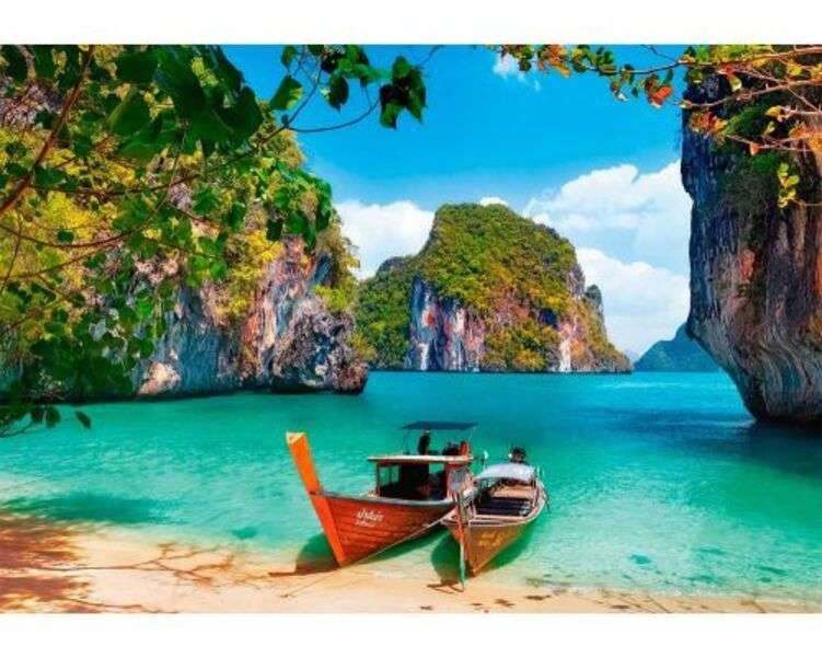 Widok na morze Plaża w Tajlandii (2) #7 puzzle online