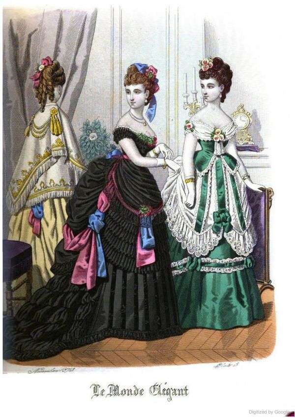 Panie o znakomitej modzie Roku 1873 puzzle online