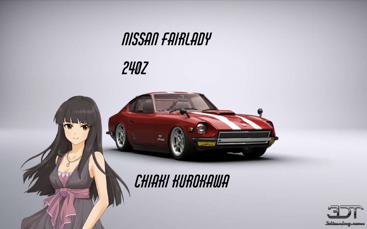 Chiaki kurokawa i Nissan fairlady 240z puzzle online