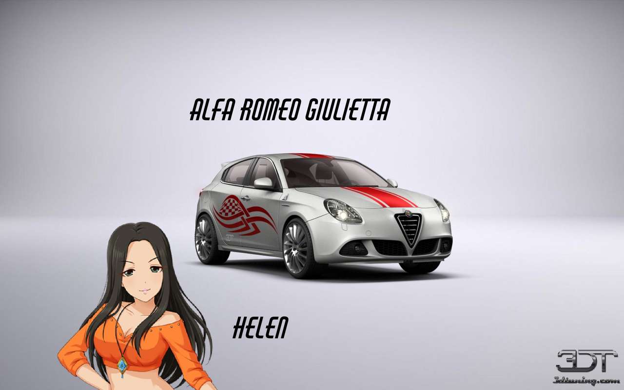 Helena i alfa Romeo giulietta puzzle online
