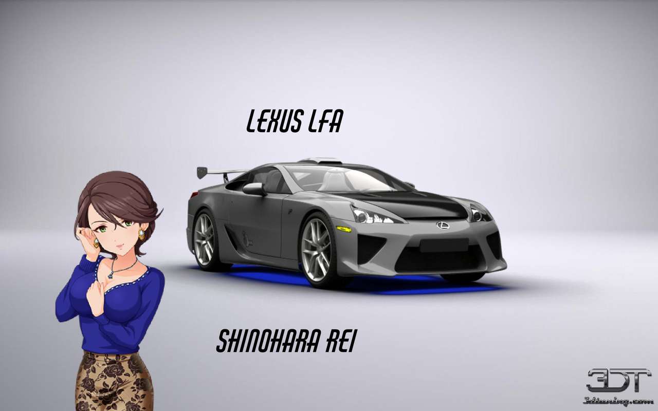 Shinohara Rei i Lexus LFA puzzle online