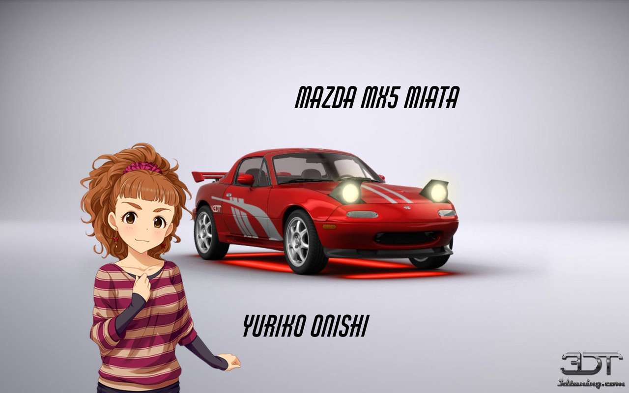 Ohnishi yuriko i Mazda mx5 miata puzzle online