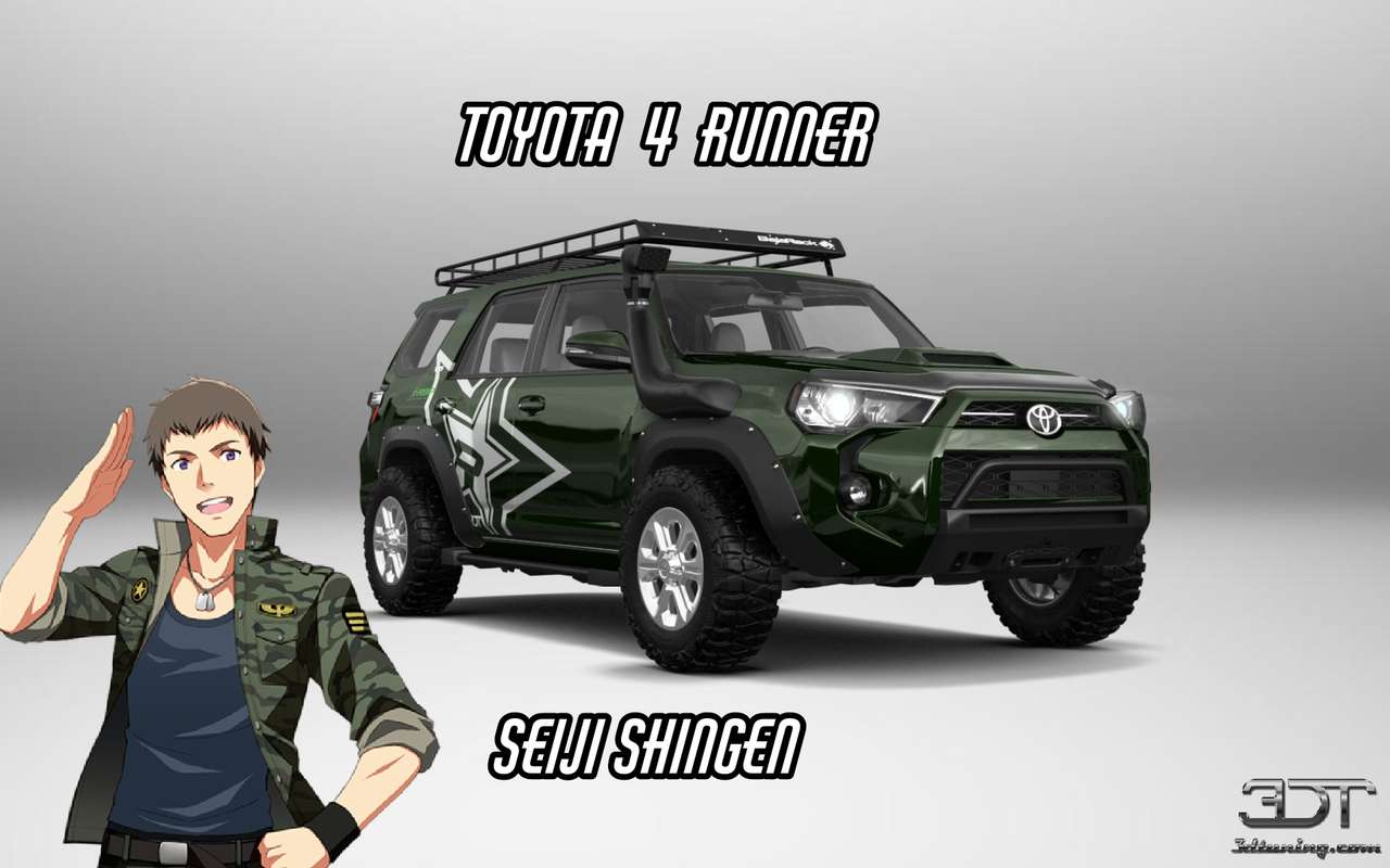 Seiji shingen i Toyota 4 biegacz puzzle online