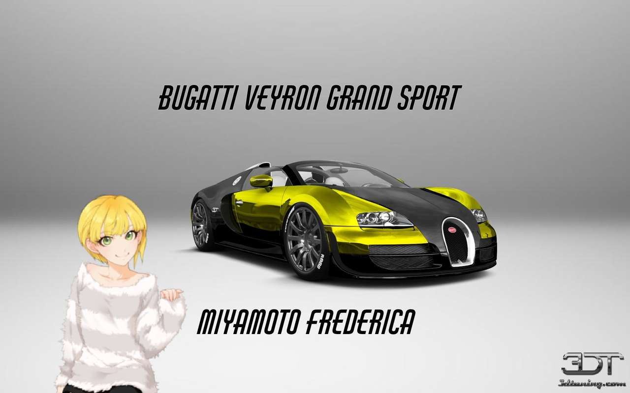 Miyamoto frederica i Bugatti Veyron grand sport puzzle online