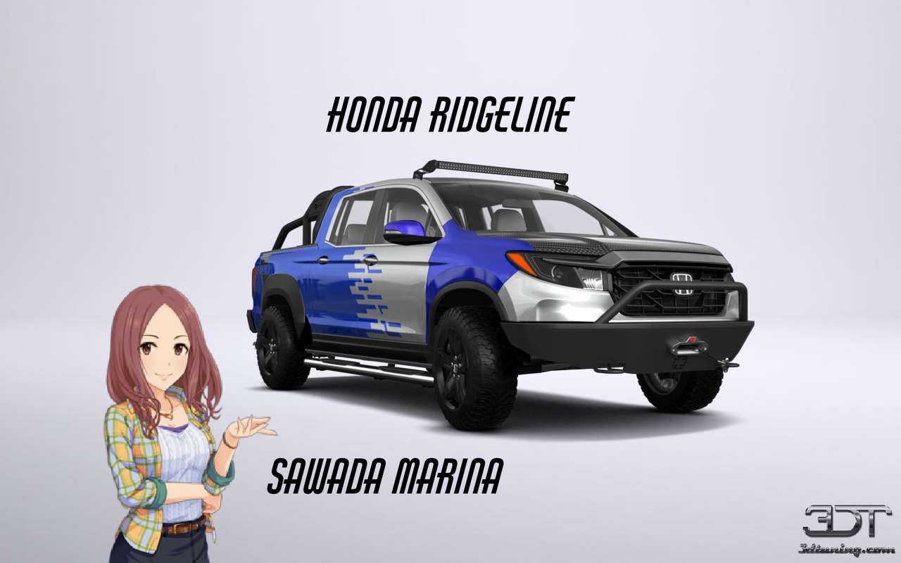 Marina Sawada i linia grzbietu Honda puzzle online