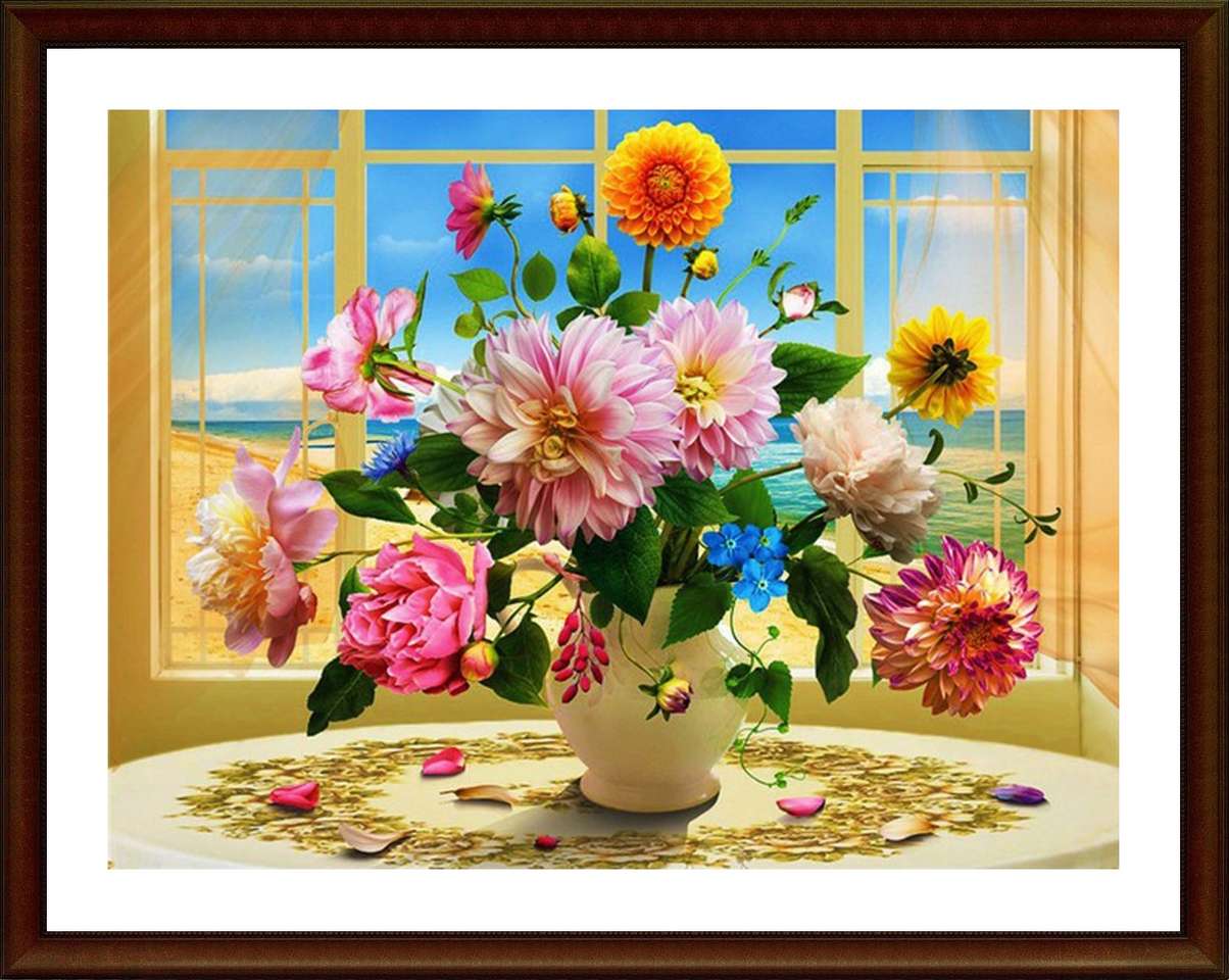 malowanie wazonów na kwiaty puzzle online