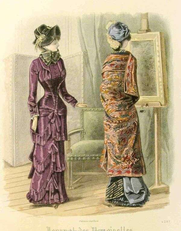 Panie w wiktoriańskiej modzie roku 1880 (2) puzzle online