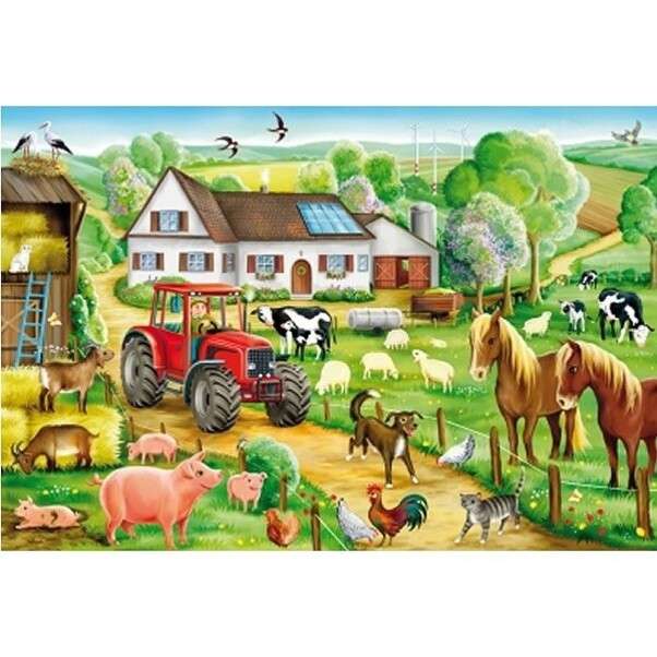 bardzo szczęśliwa farma puzzle online