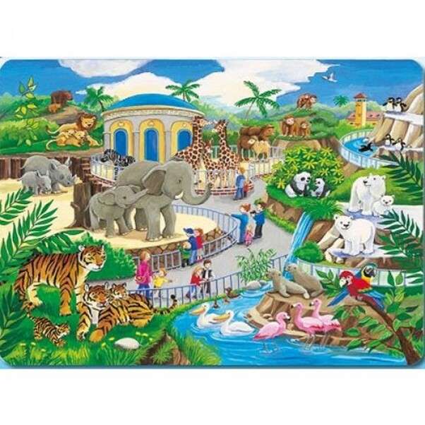 piękne zoo puzzle online