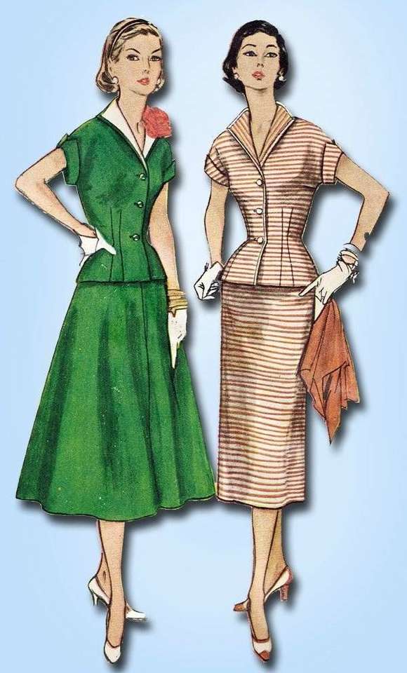 Panie w modzie roku 1950 (2) puzzle online