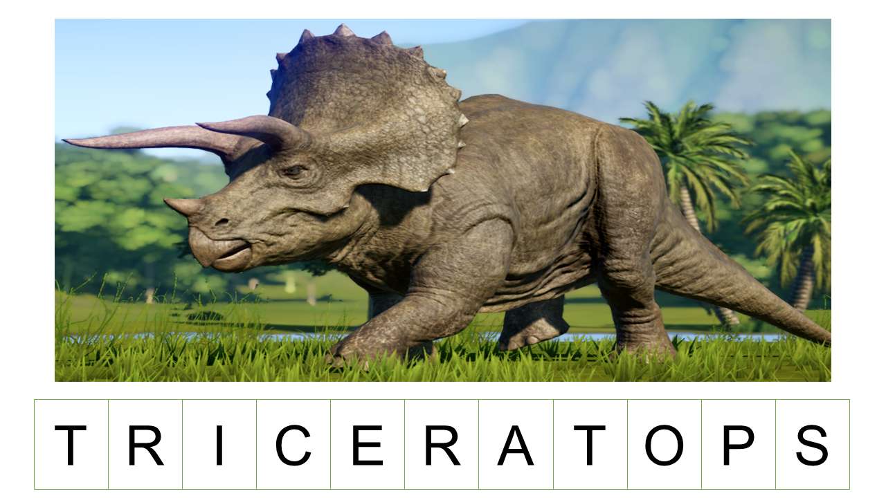 Triceratops puzzle online