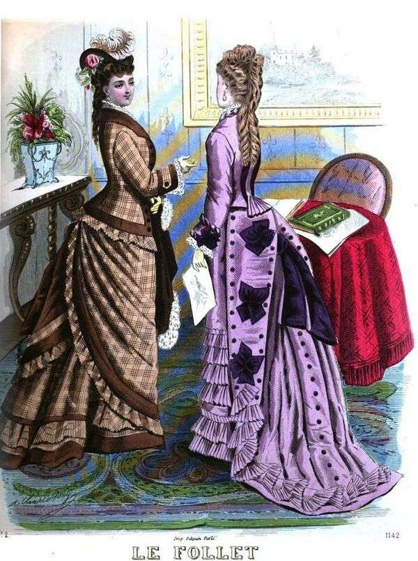 Panie w słynnym roku mody 1876 (2) puzzle online