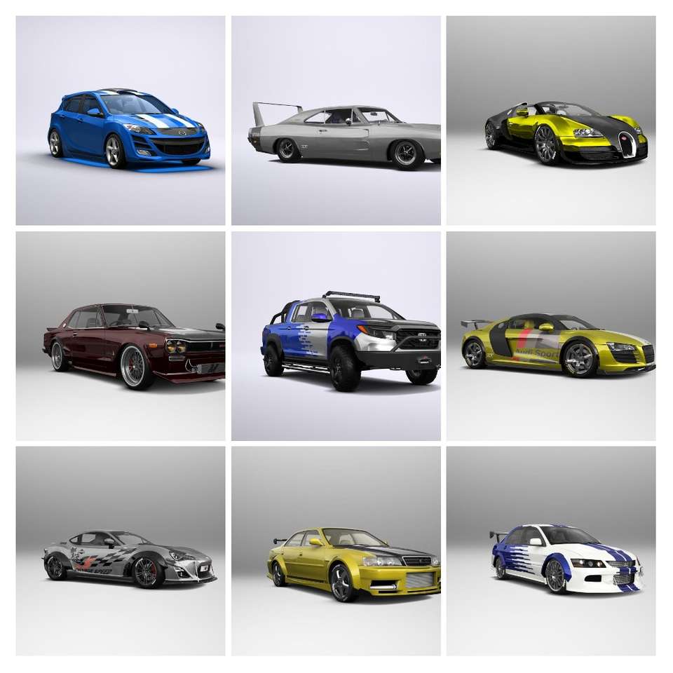 Idealne samochody sportowe puzzle online