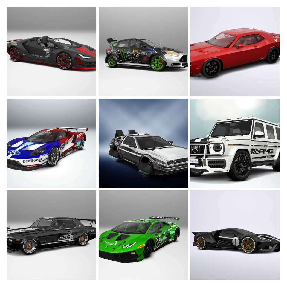 Bardzo piękne samochody sportowe puzzle online