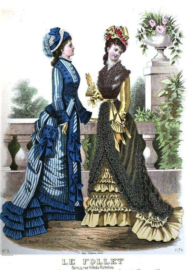 Panie w znakomitej modzie roku 1876 (4) puzzle online