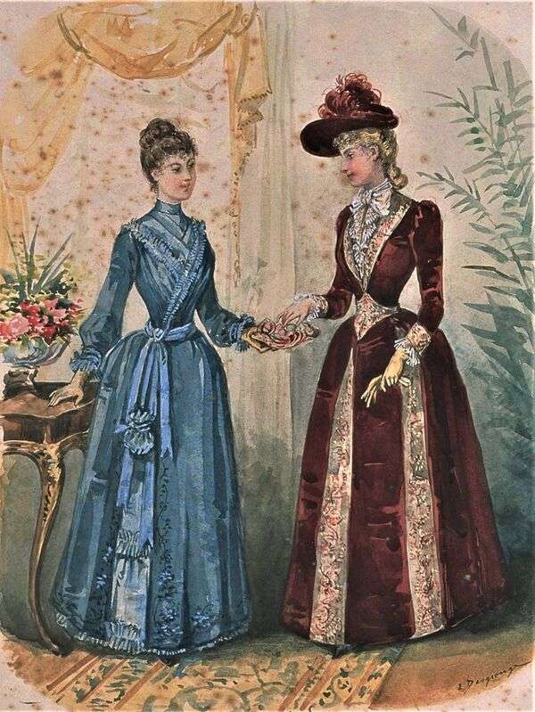 Panie w znakomitej modzie roku 1889 puzzle online