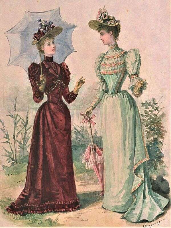 Panie w znakomitej modzie roku 1892 (5) puzzle online