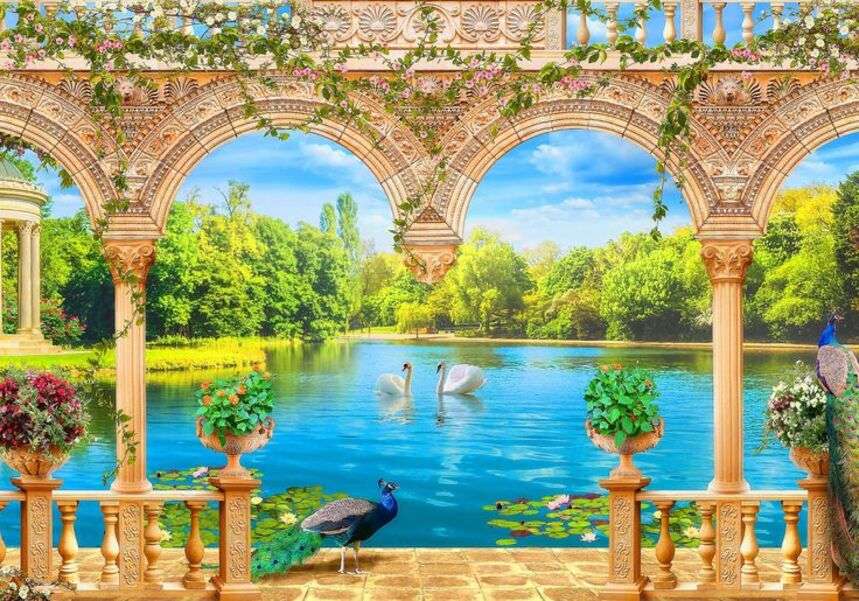 Piękny widok na jezioro #2 puzzle online