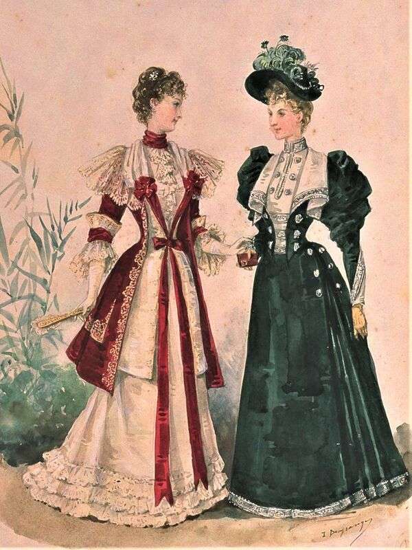 Panie w znakomitej modzie roku 1894 (4) puzzle online