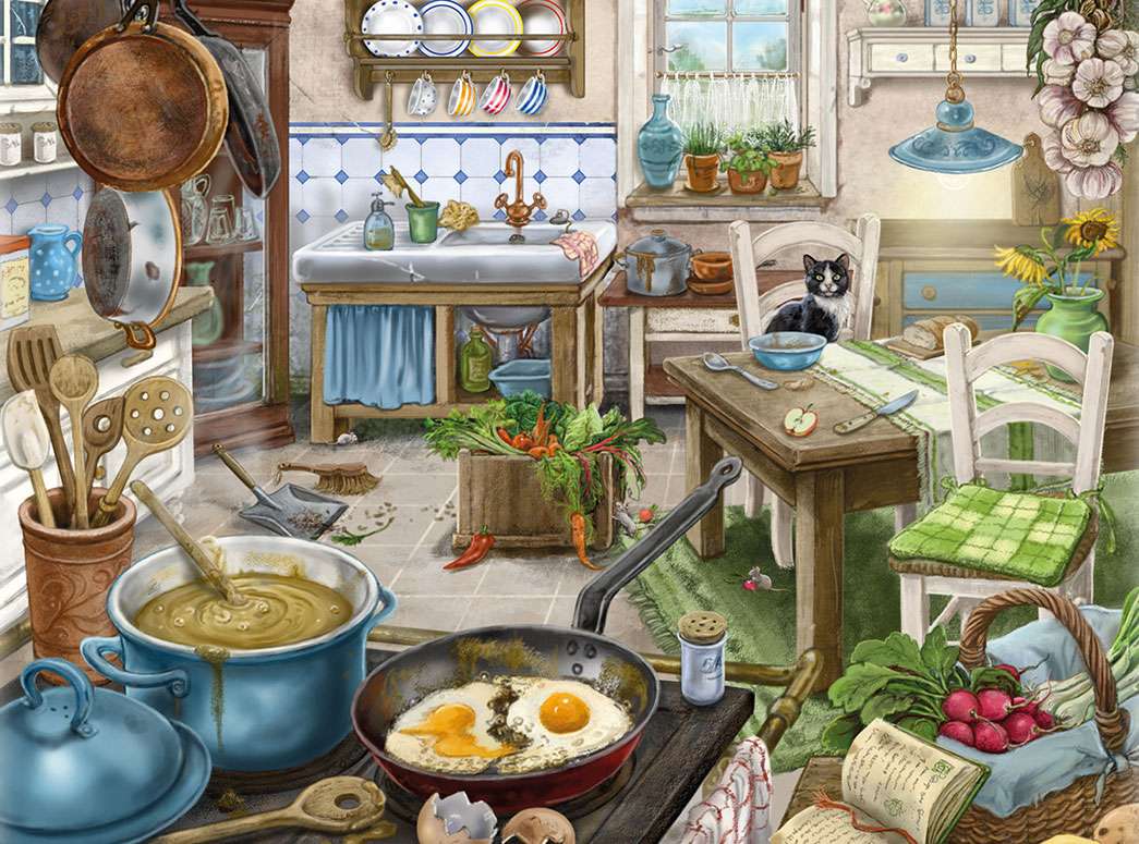 W dworskiej kuchni puzzle online