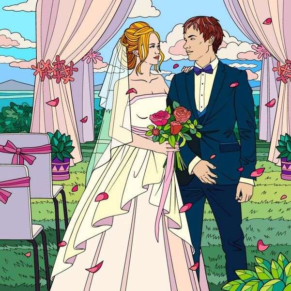Pareja de enamorados recién casados (3) #44 - Puzzle Factory