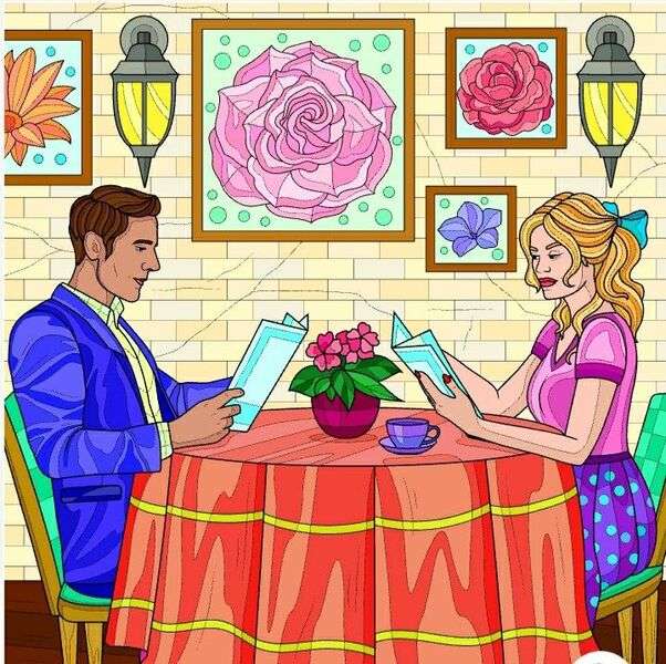 Zakochana para na kolacji #45 puzzle online