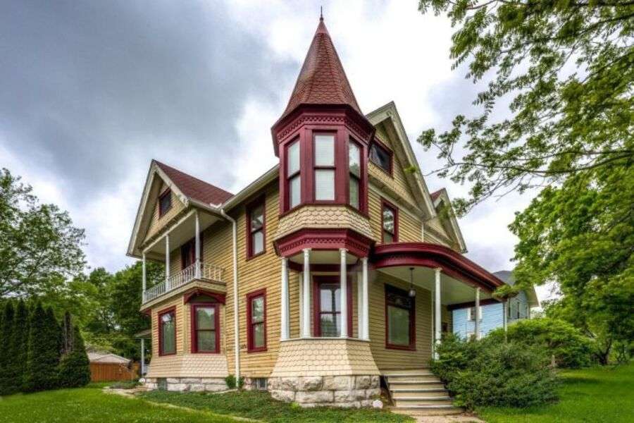 Dom w stylu wiktoriańskim w Iowa USA #61 puzzle online