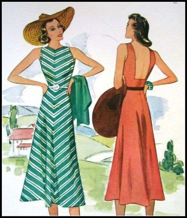 Panie w modzie roku 1938 (3) puzzle online