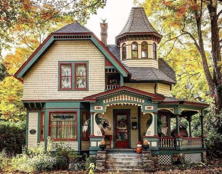 Dom w stylu wiktoriańskim w Romeo Michigan USA #63 puzzle online
