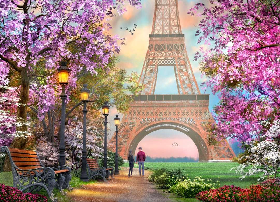 spacerować po Paryżu puzzle online