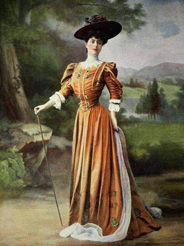 Dama w modzie roku 1904 (1) puzzle online
