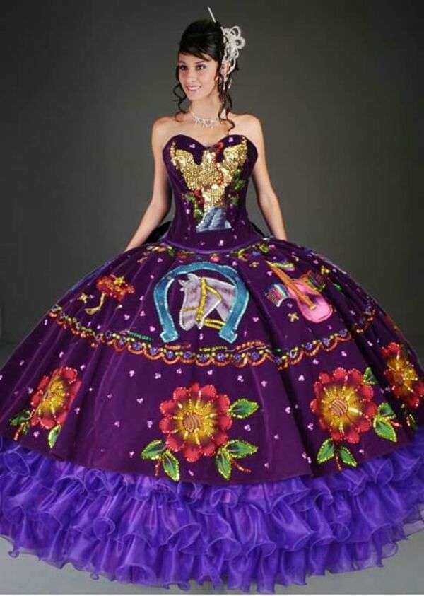 Dziewczyna w sukni quinceañera Meksyk (5) #28 puzzle online