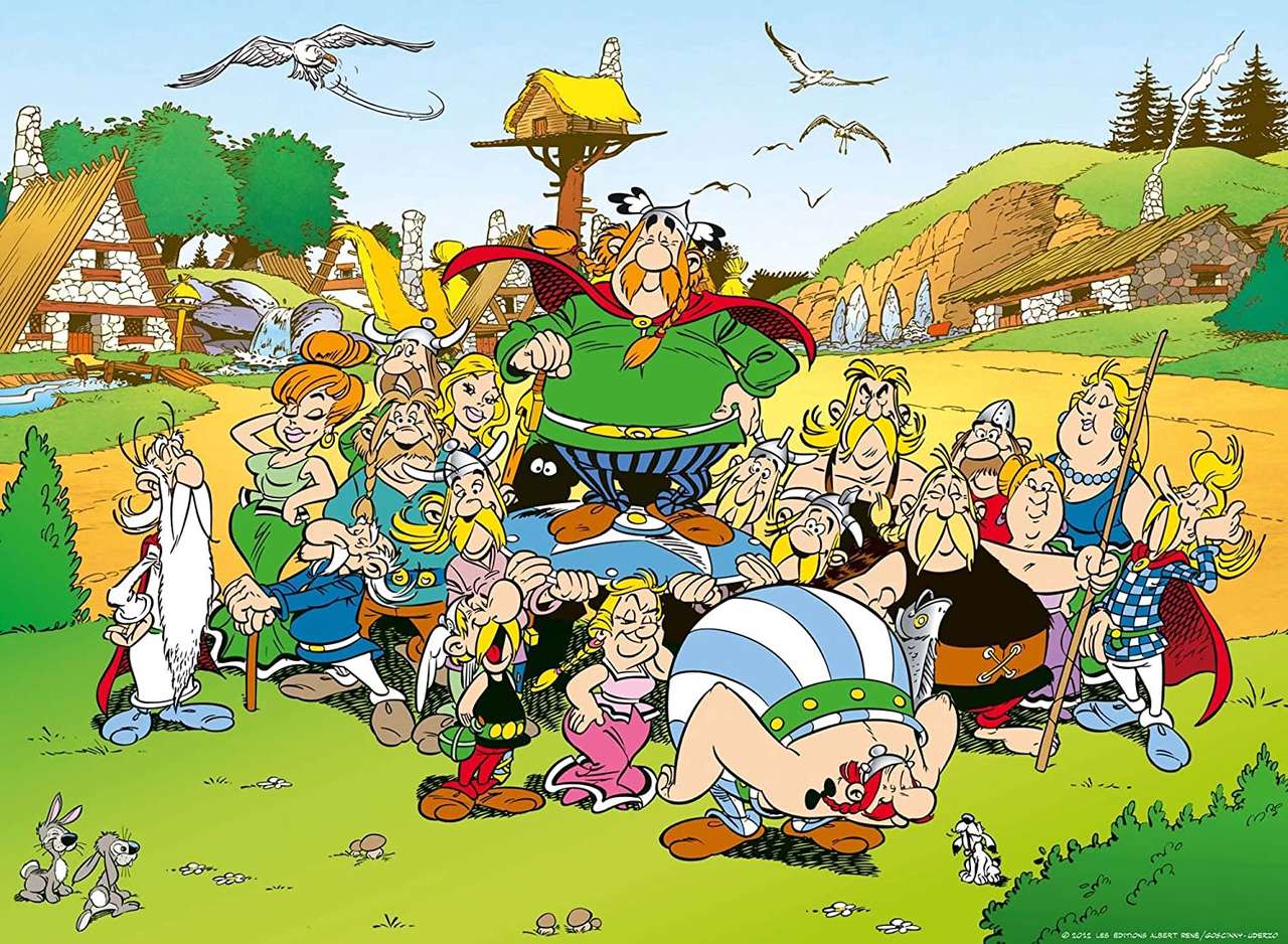Asterix i wieś galijska puzzle online