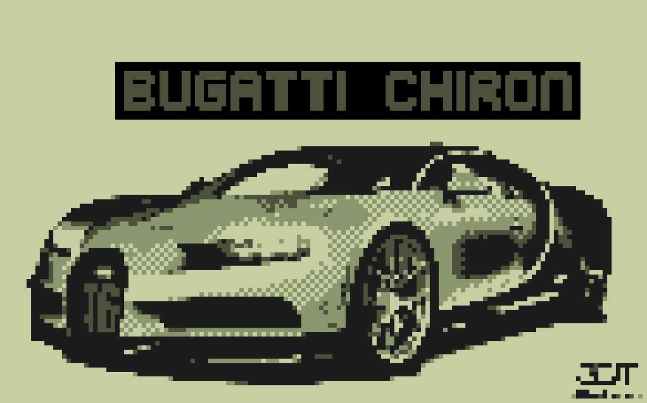 8-bitowe Bugatti chiron puzzle online