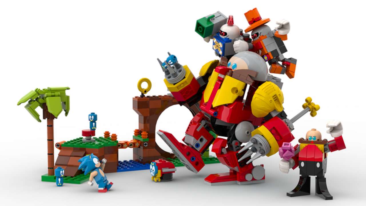 Sonic gry lego zabawa puzzle online