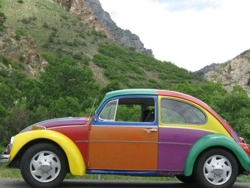 Samochód Volkswagen Beetle Rok 1970 puzzle online