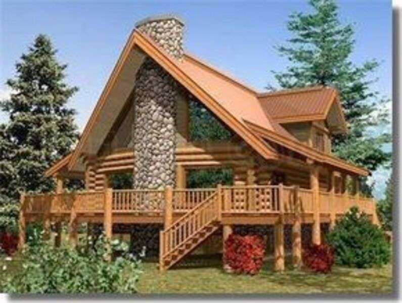Drewniany domek typu chalet Pinorte #78 puzzle online
