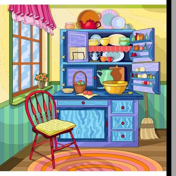 Ładna kuchnia domu #11 puzzle online