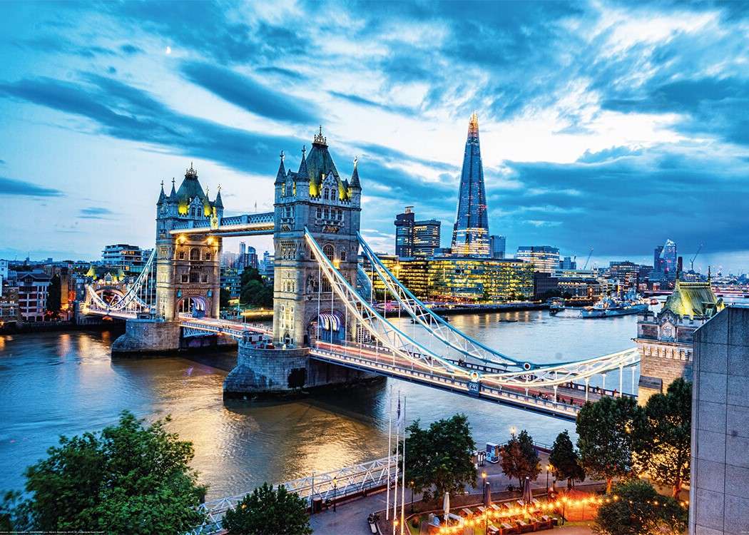 Londyn i słynny most puzzle online