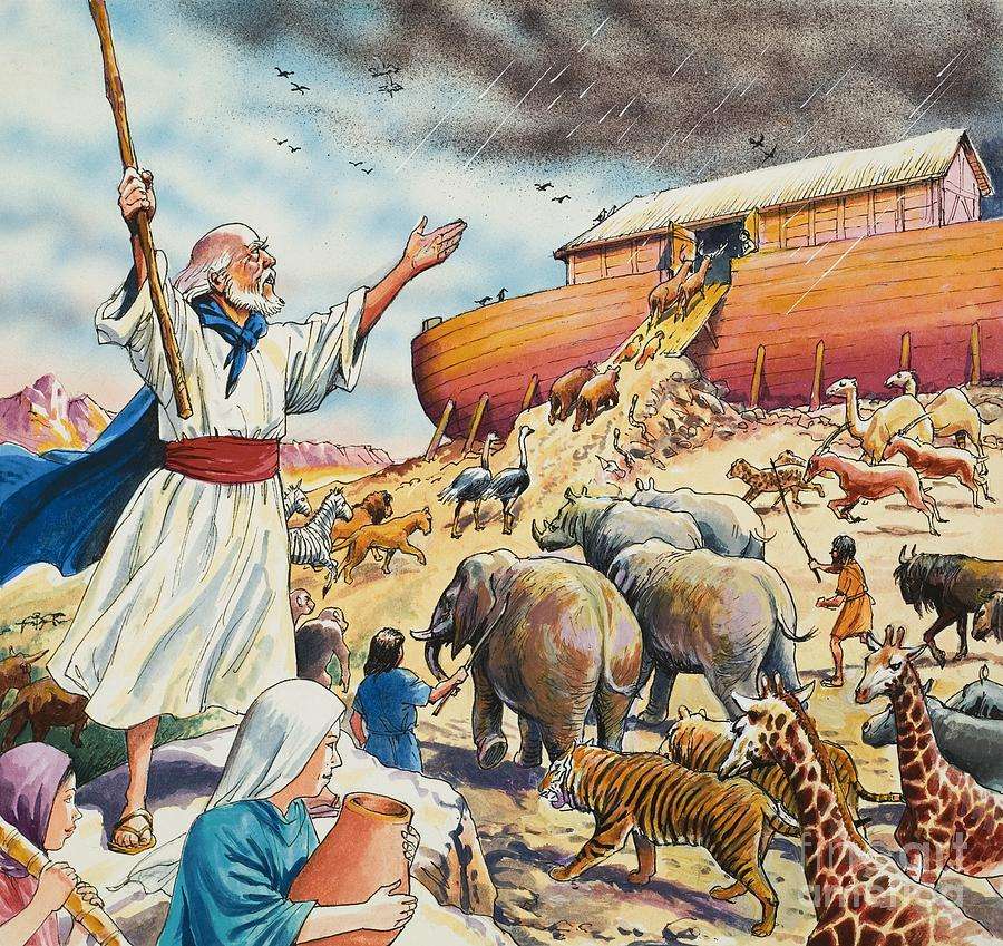 Noé bárkája kirakós játék