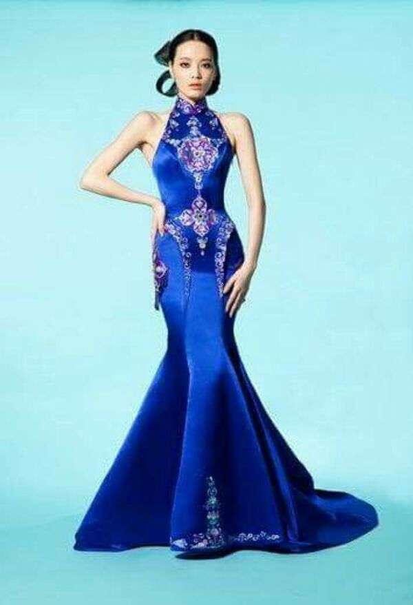 Dama w Ne Tiger Qipao China Fashion Dress #6 puzzle online