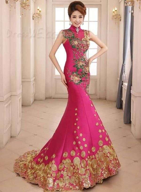 Dziewczyna z Ne Tiger Qipao China Fashion Dress #7 puzzle online