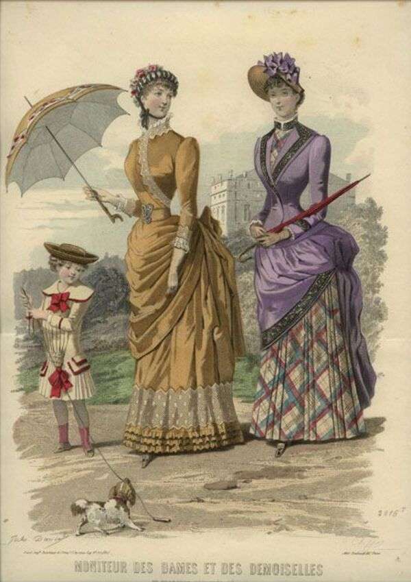 Panie we francuskiej modzie roku 1884 (1) puzzle online
