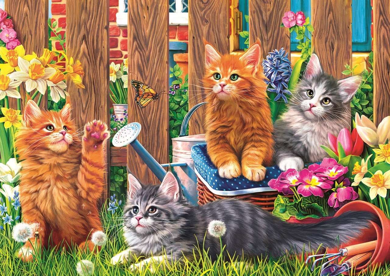 Spring kittens jigsaw puzzle