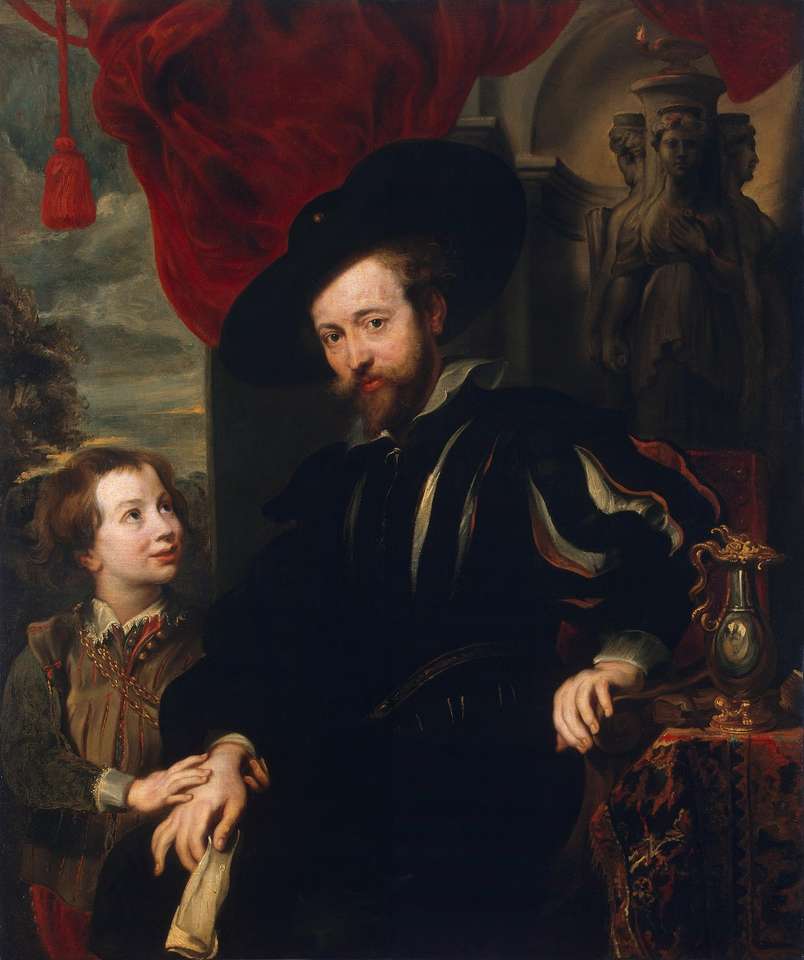 P.P. Rubens Portret artysty z synem puzzle online