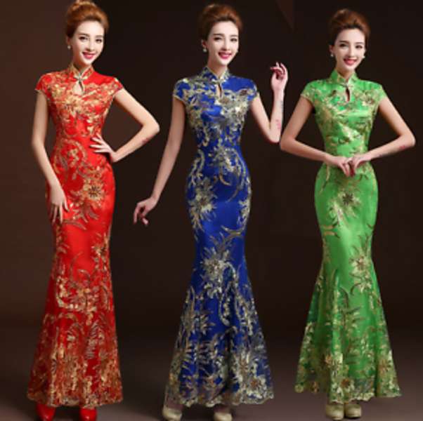 Panie w chińskich sukienkach w stylu Cheongsam #14 puzzle online