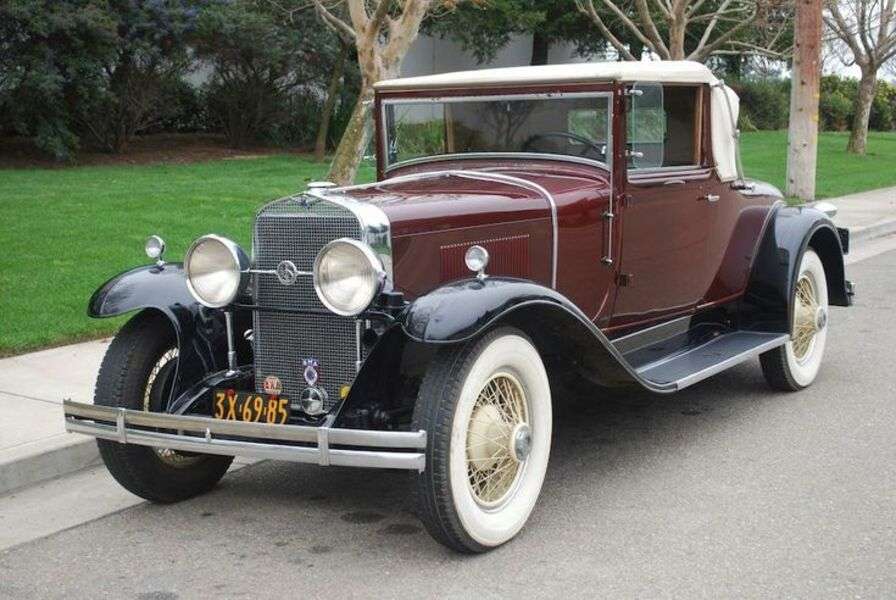 Samochód La Salle Cabrio Coupe Rok 1929 puzzle online